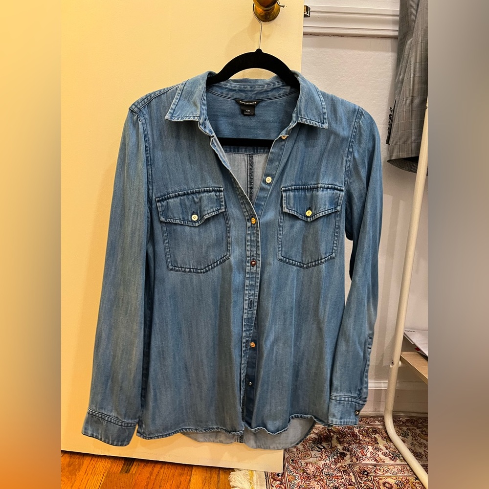 Denim long sleeve Club Monaco shirt